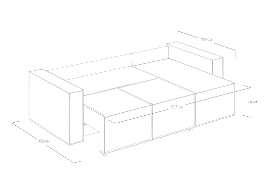 Диван Loft угловой